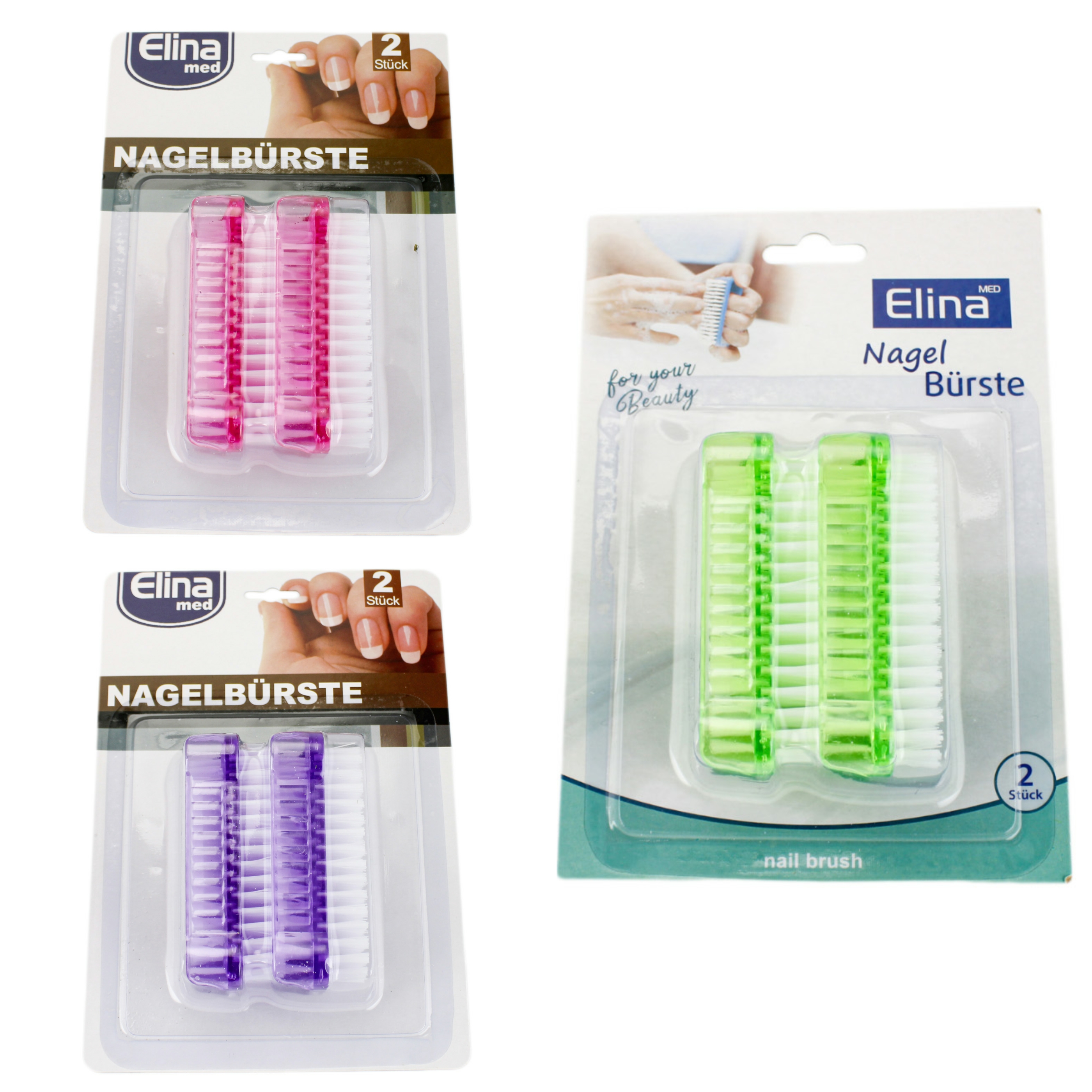 Elina med Nagelbürste 2er-Pack