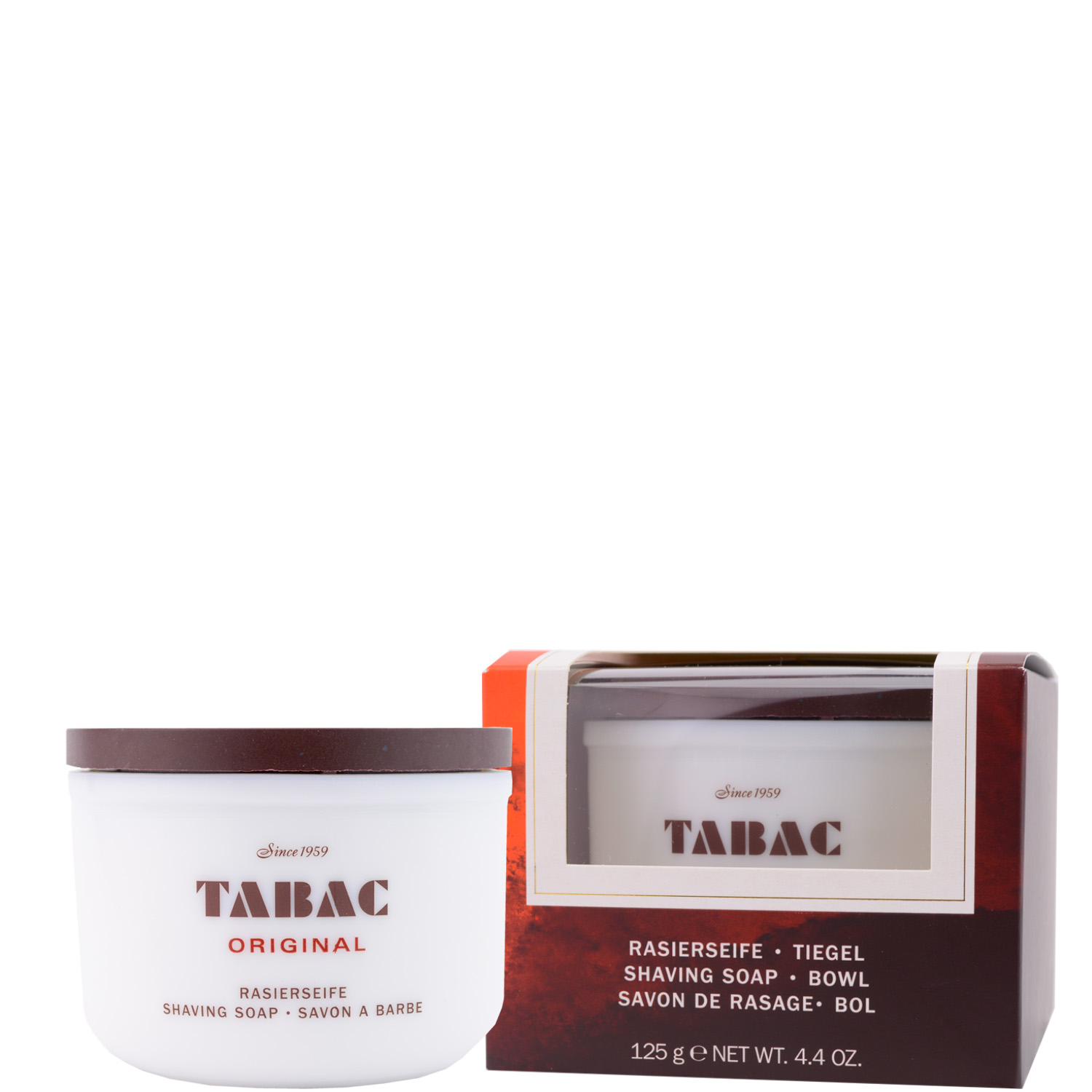 Tabac Original Rasierseife im Tiegel 125g