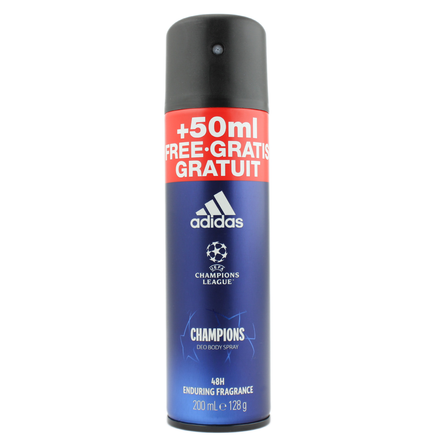 Adidas UEFA Champions League Champions 48H Deodorant Body Spray 150ml + 50ml GRATIS
