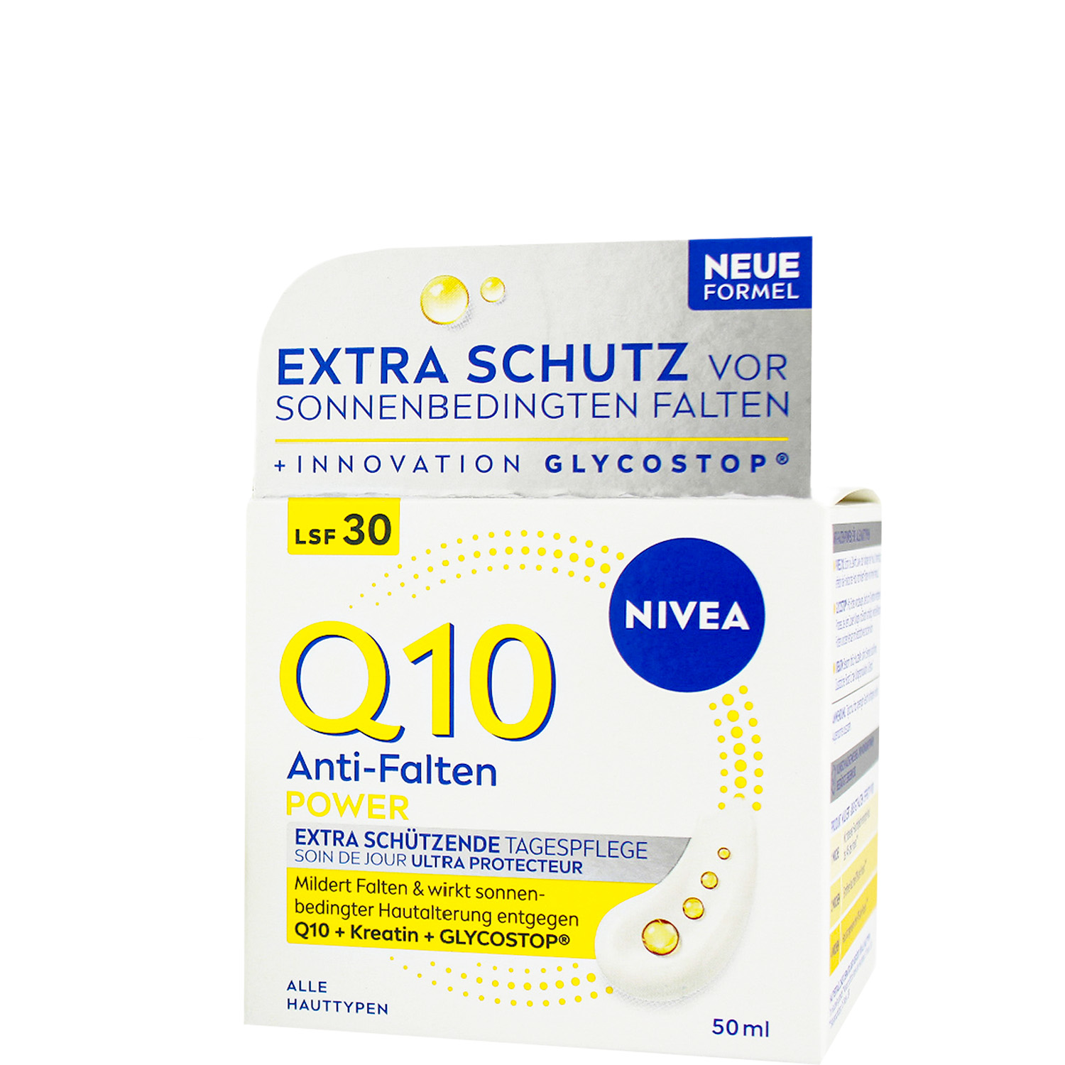 Nivea Q10 Anti-Falten Power Extra Schützende Tagespflege mit LSF30 50ml