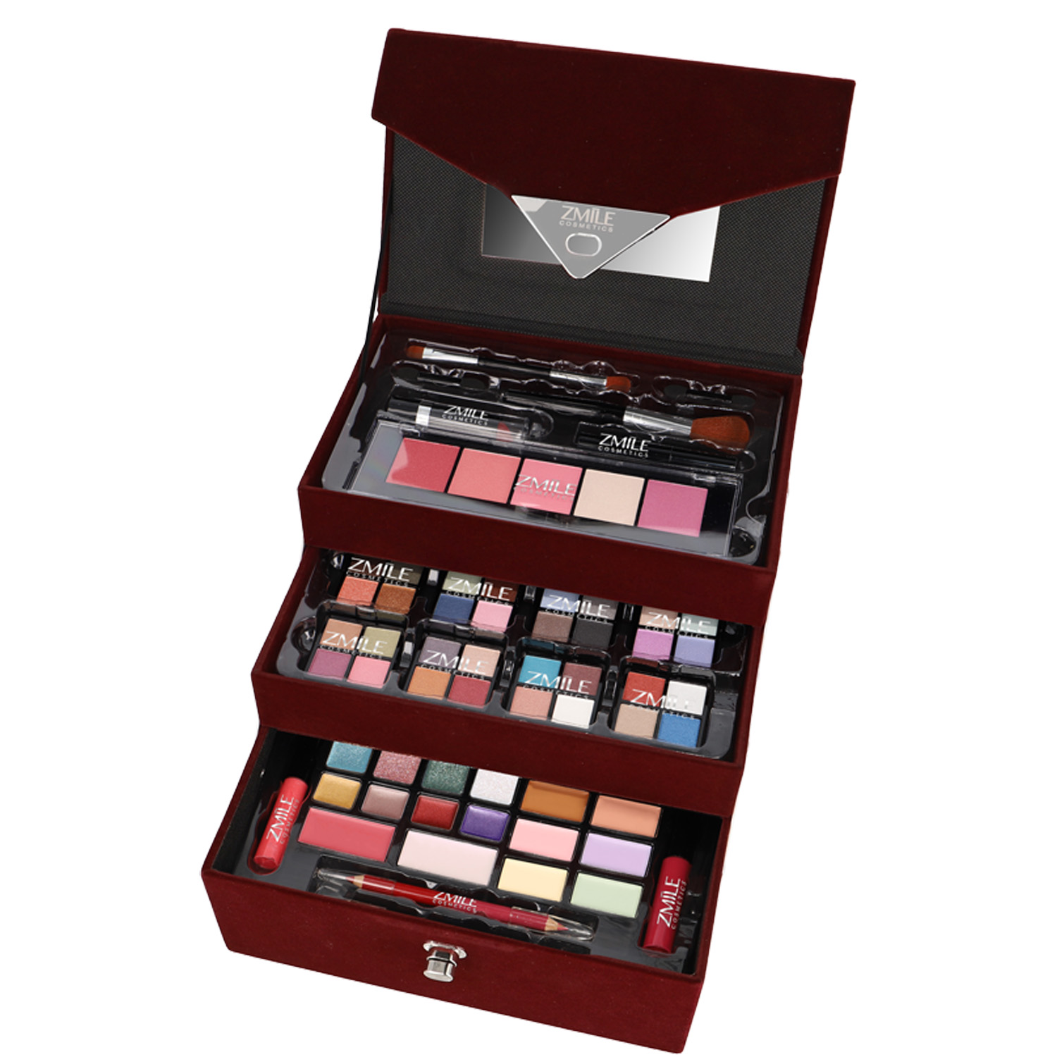 ZMILE Cosmetics Schminkkoffer "Velvety" Vegan 72-teilig