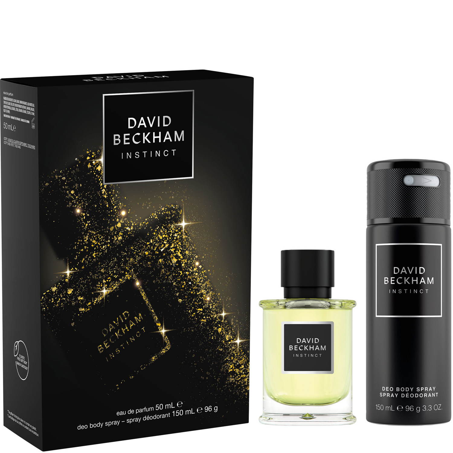 David Beckham Instinct Set Eau de Parfum 50ml & Deodorant Bodyspray 150ml