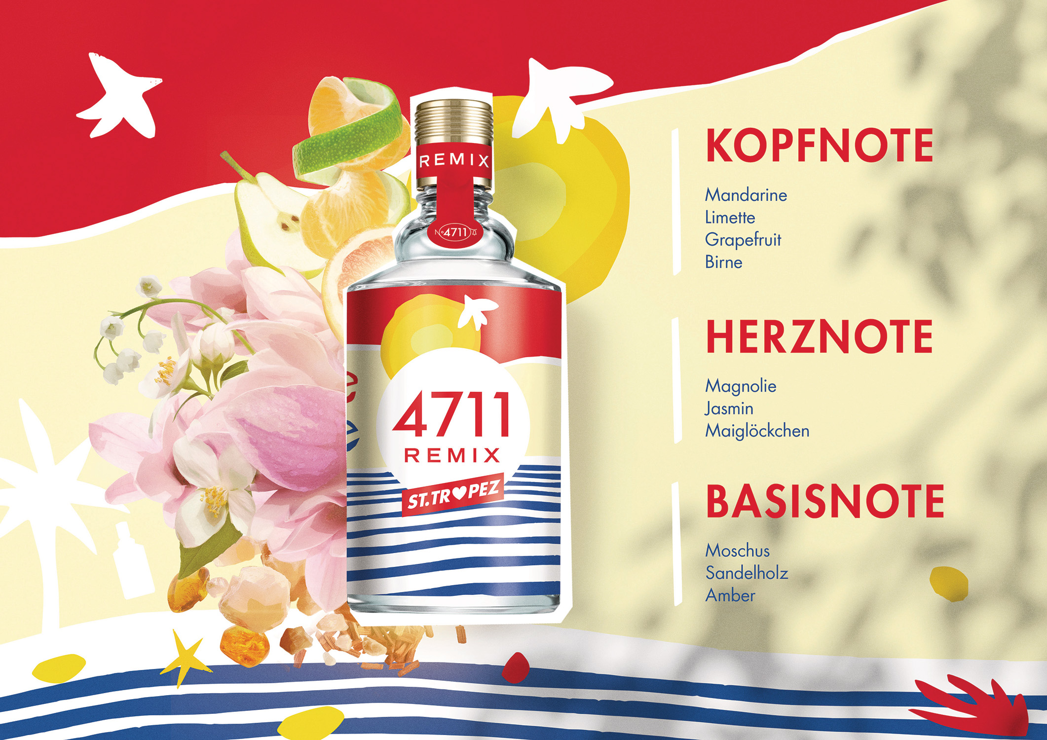 4711 Remix St. Tropez Eau de Cologne 100ml