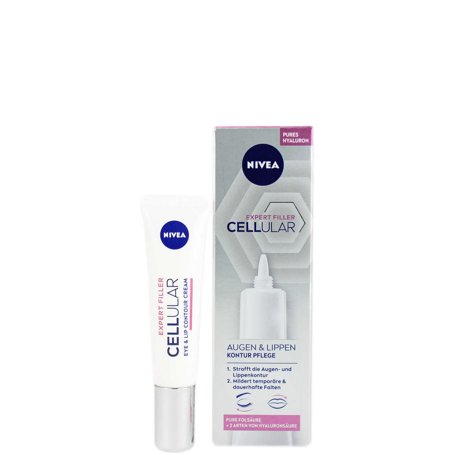 Nivea Cellular Expert Filler Augen & Lippen Kontur Pflege 15ml