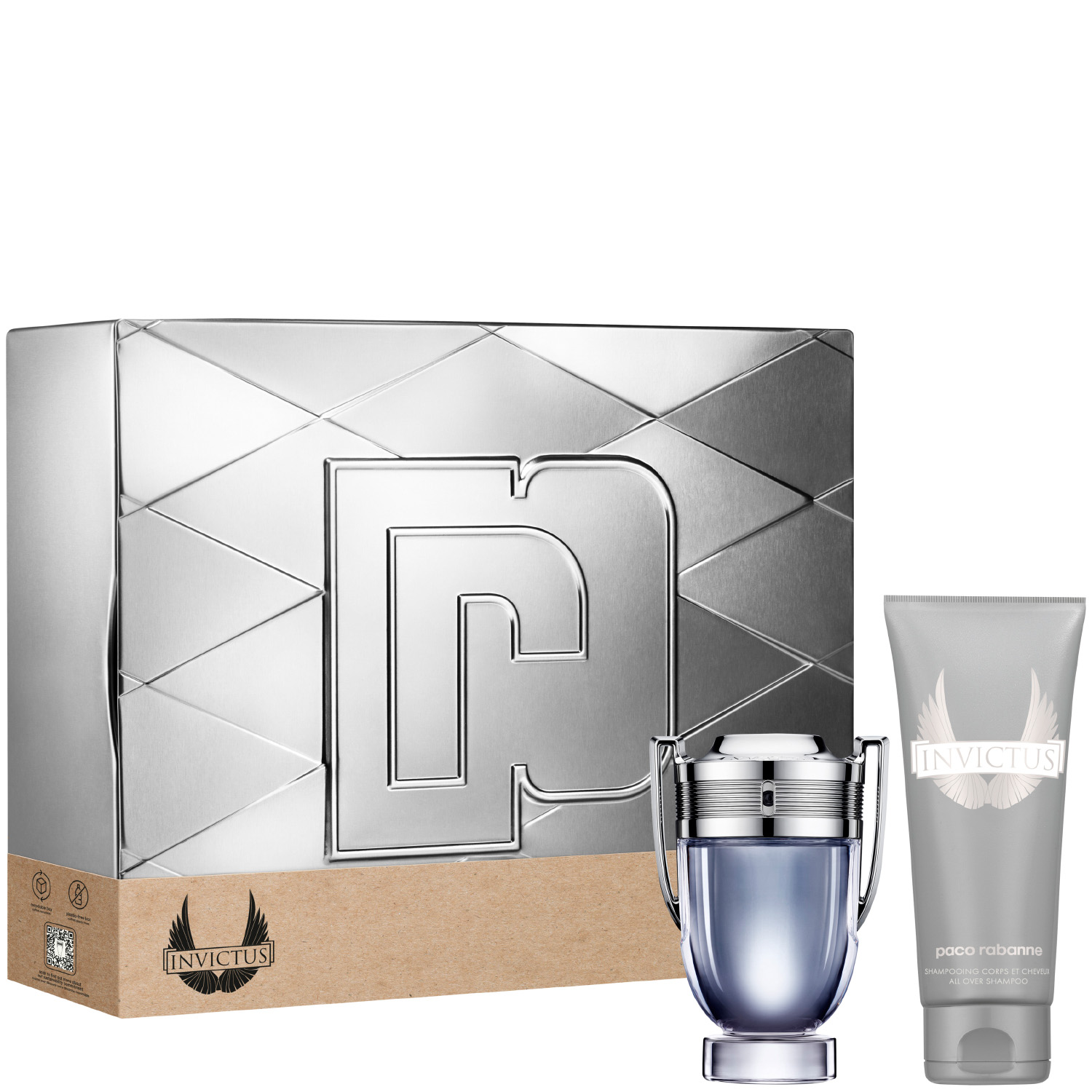 Rabanne Invictus Set 2022 Eau de Toilette 50ml & Shower Gel 100ml