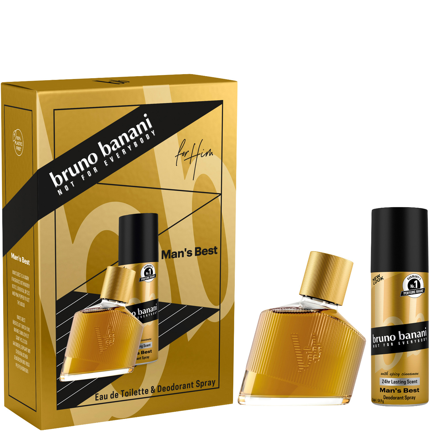 Bruno Banani Man's Best Set Eau de Toilette 30ml & Deodorant Spray 50ml