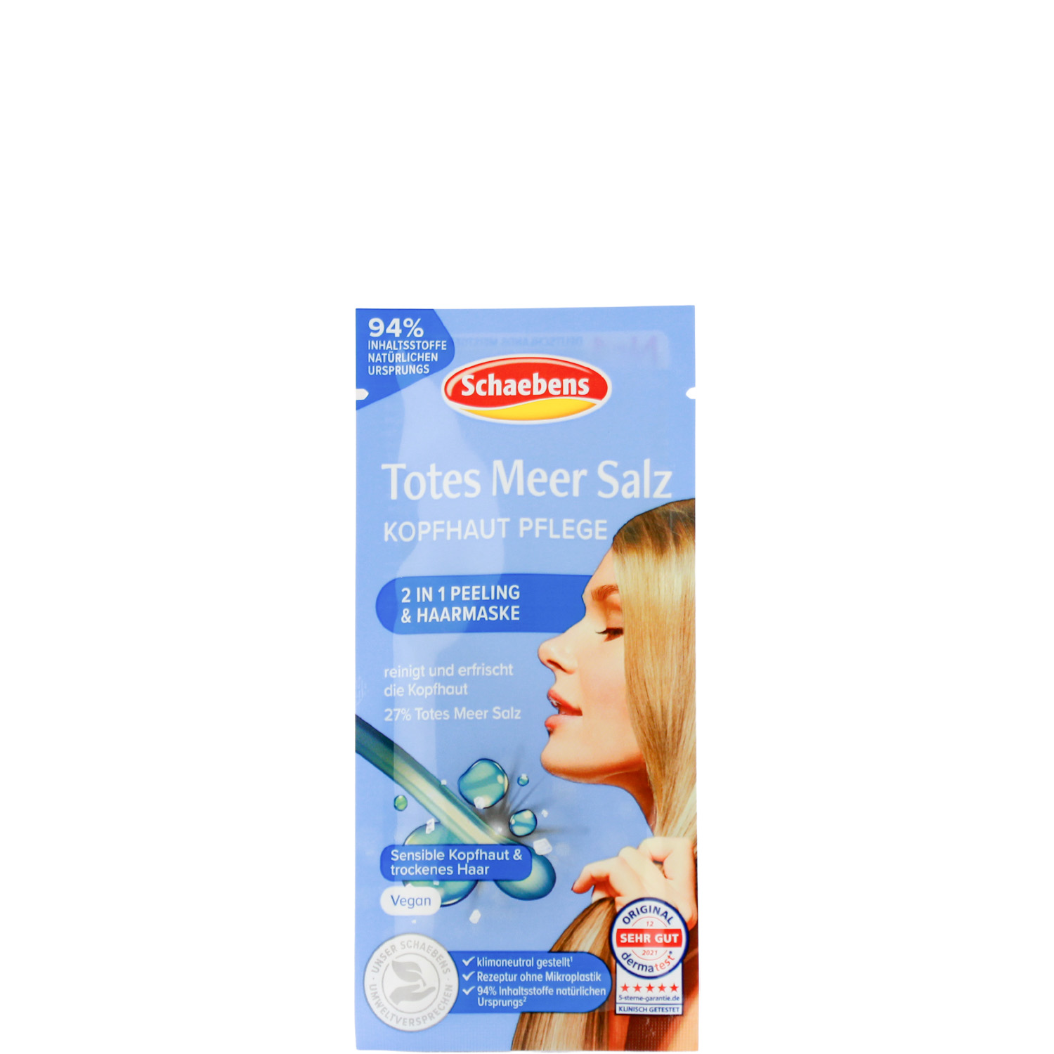 Schaebens Totes Meer Salz  Kopfhaut Pflege 2in1 Peeling & Haarmaske 20ml