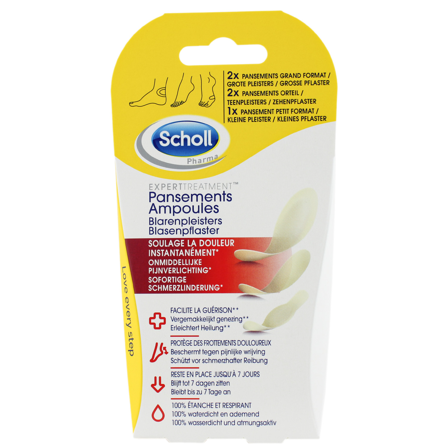 Scholl Transparente Blasenpflaster 5er-Mixpack