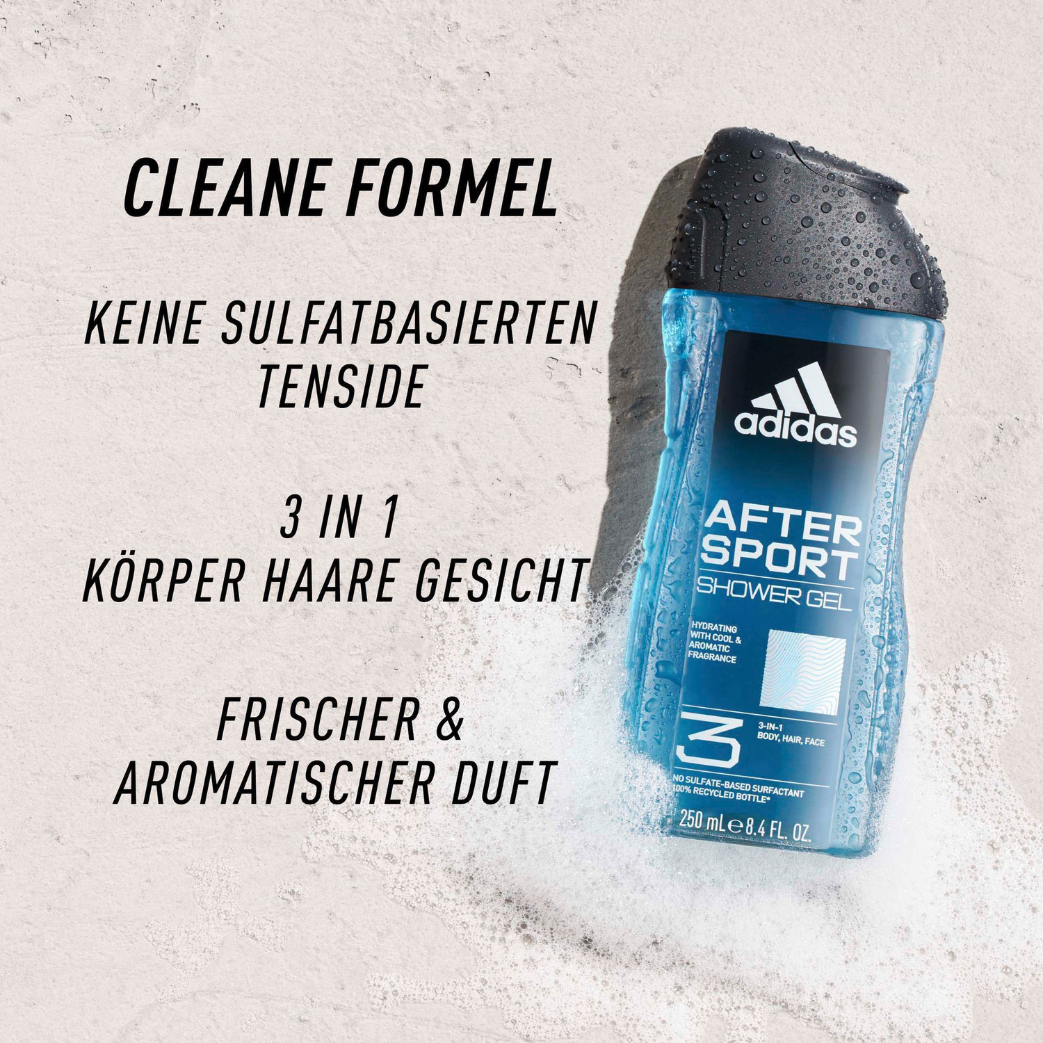 Adidas After Sport 3in1 Shower Gel 250ml