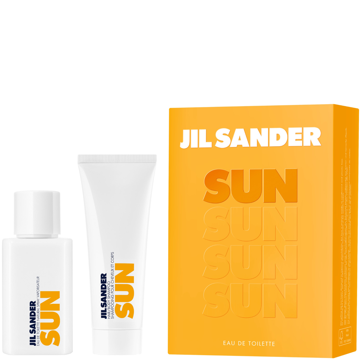 Jil Sander Sun Women Set Eau de Toilette 75ml & Hair/Body Shampoo 75ml