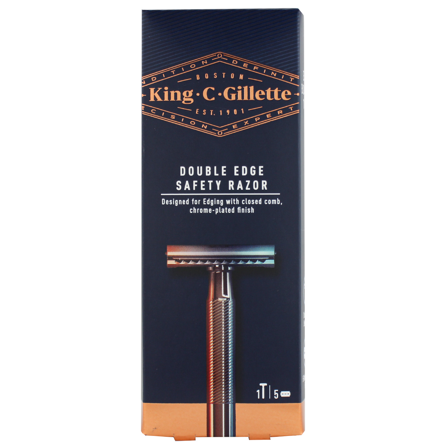 King C. Gillette Rasierhobel incl. 5 Klingen