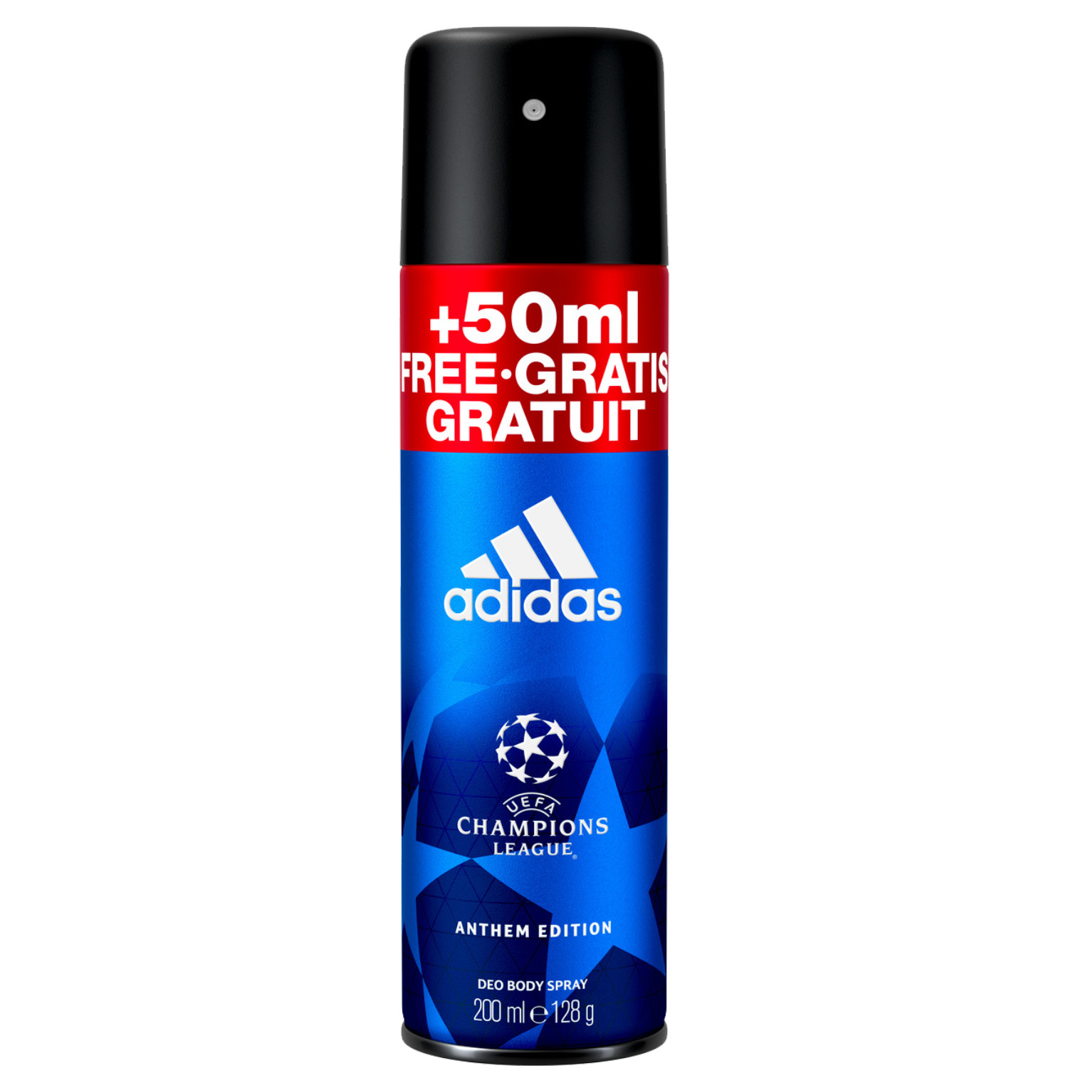 Adidas UEFA Champions League Anthem Edition Deodorant Body Spray 150ml + 50ml GRATIS