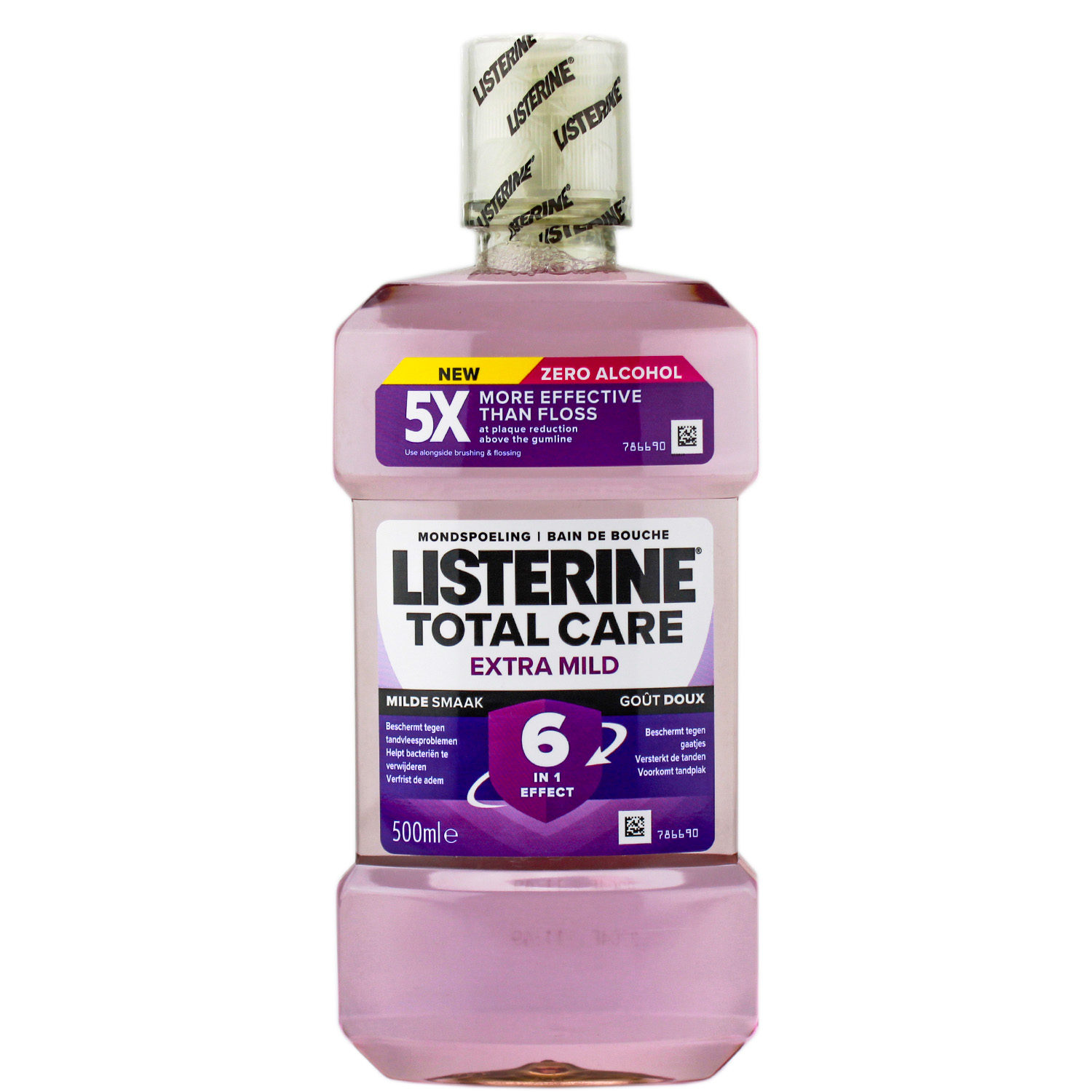 Listerine Total Care Extra Mild 6in1 Zahn-Schutz Mundspülung (ohne Alkohol) 500ml