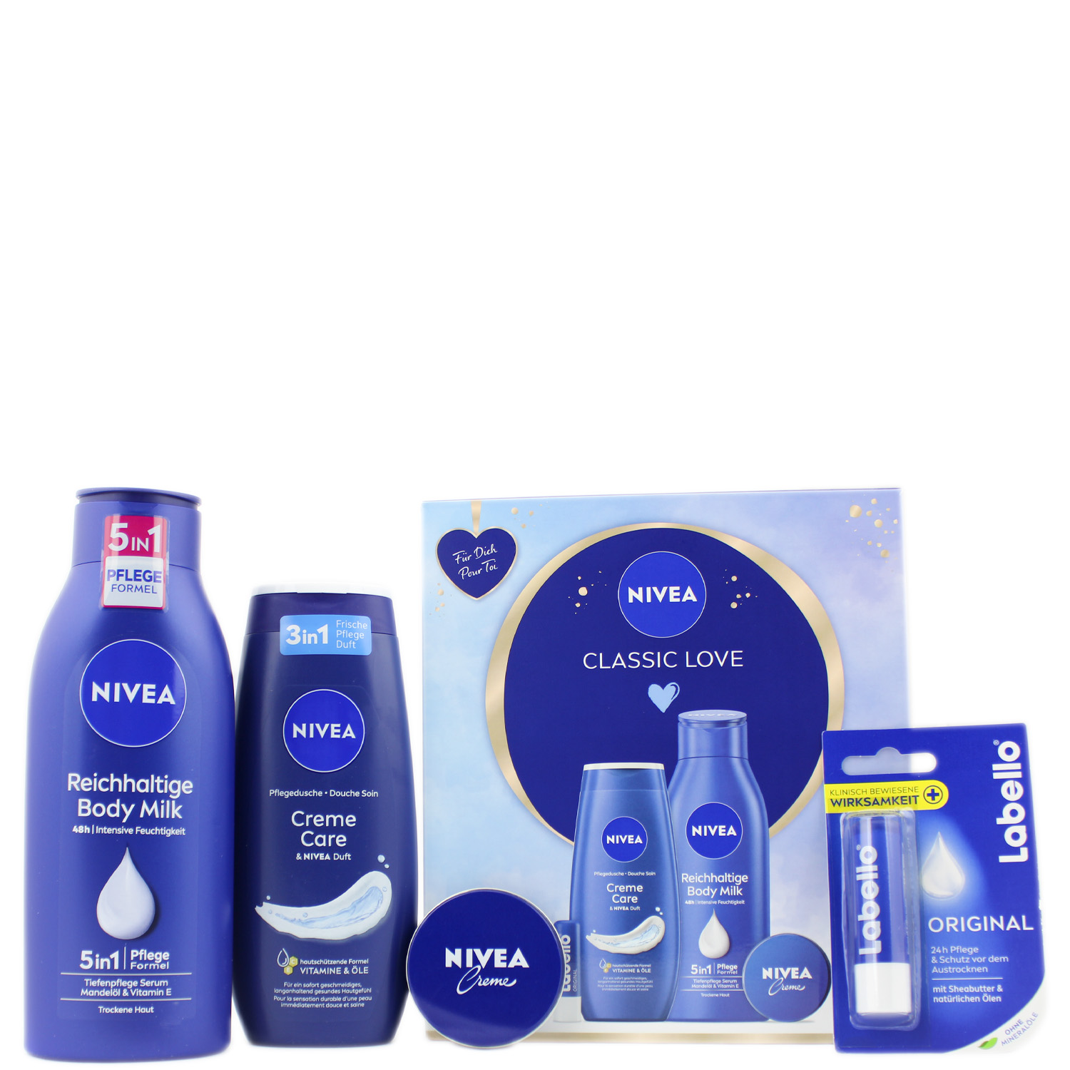 Nivea Classic Love Pflegeset 4-teilig
