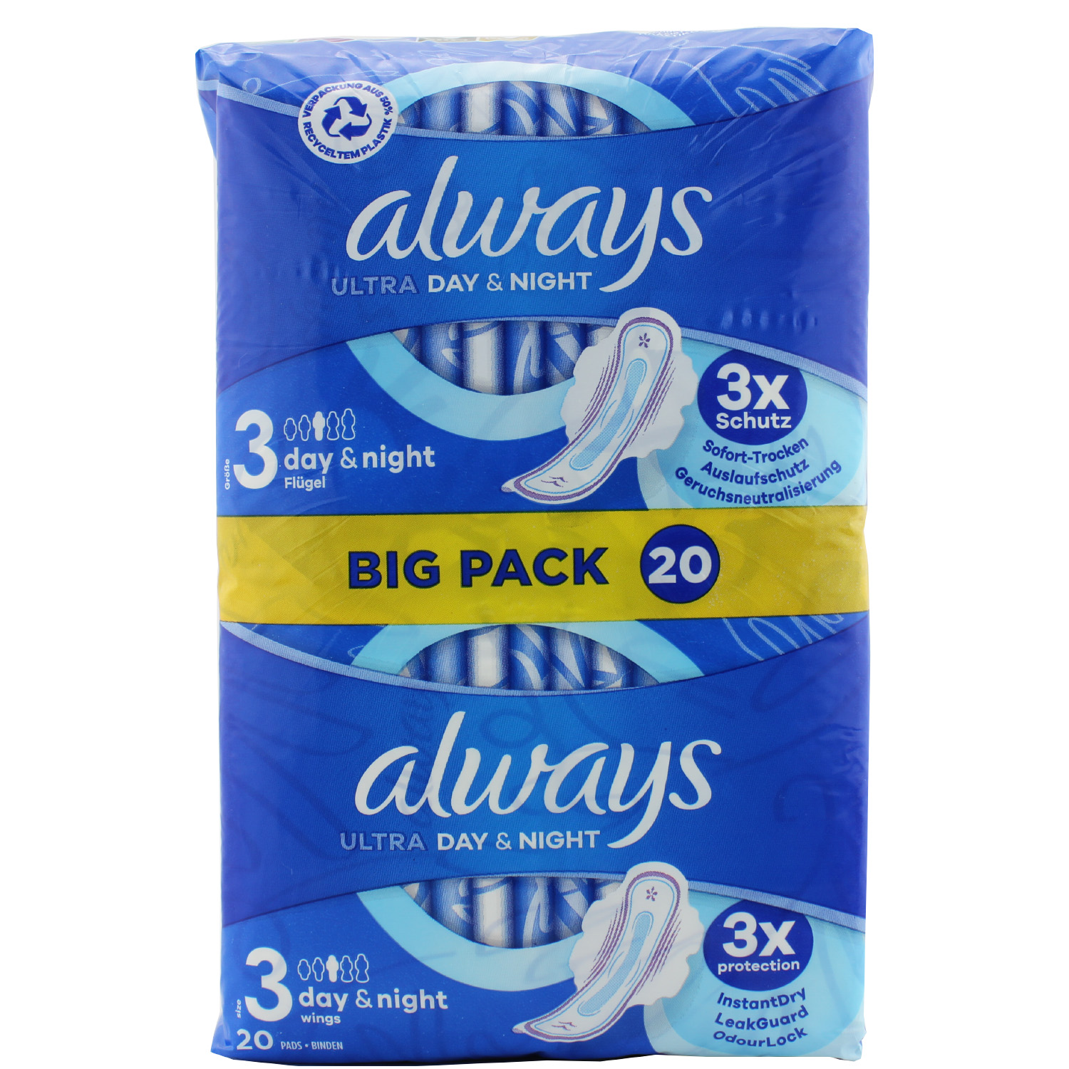 Always Ultra Binde Day & Night mit Flügeln 20er-BigPack