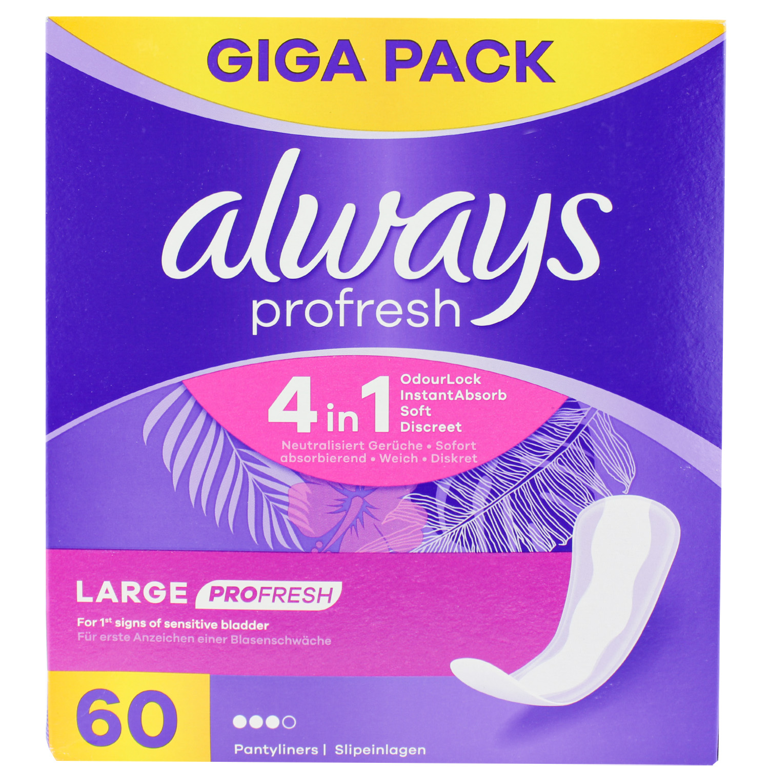 Always ProFresh Slipeinlagen Large 60er-Giga Pack