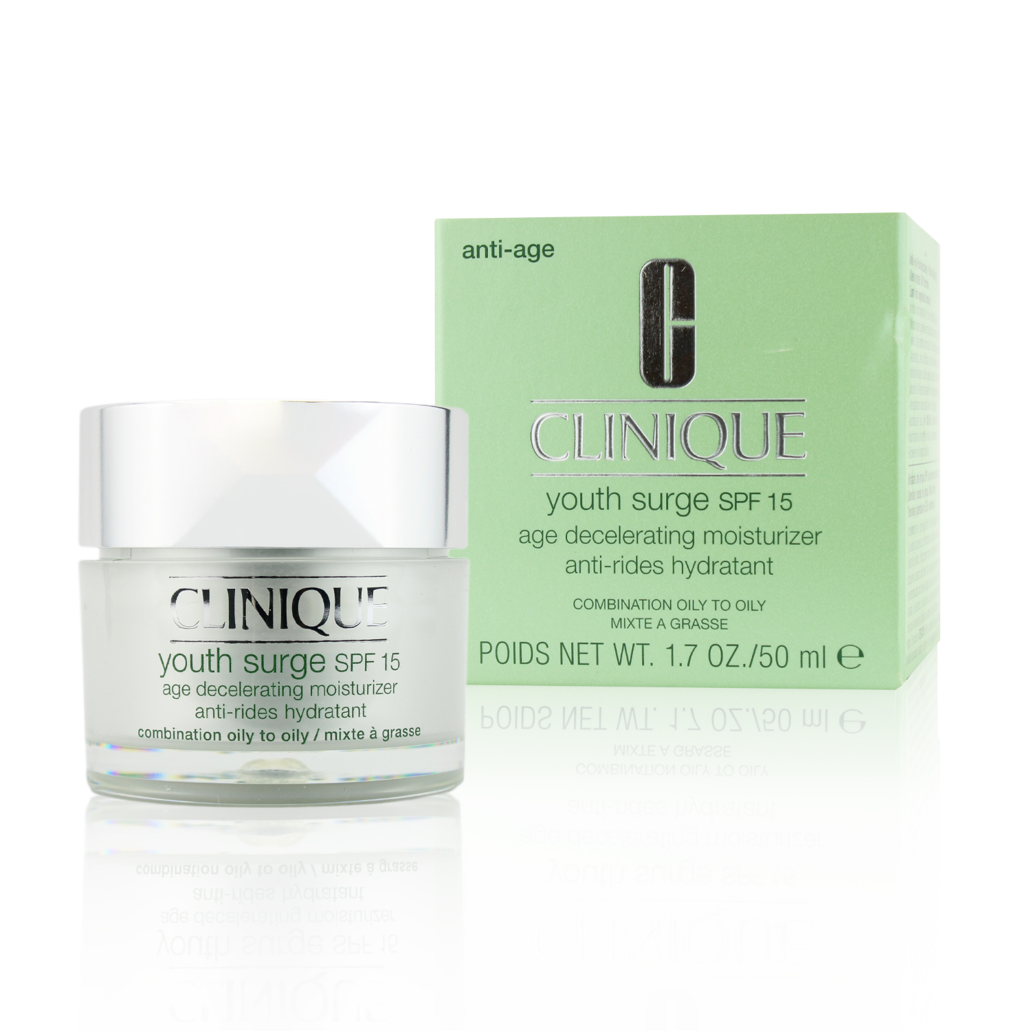 Clinique Youth Surge SPF15 Age Decelerating Moisturizer Combination To Oily Skin 50ml