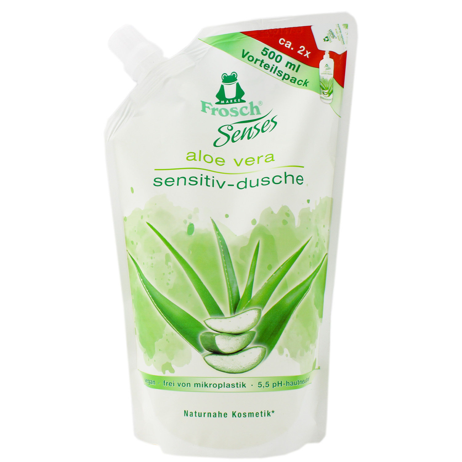 Frosch Senses Aloe Vera Sensitiv-Dusche im Nachfüllbeutel 500ml
