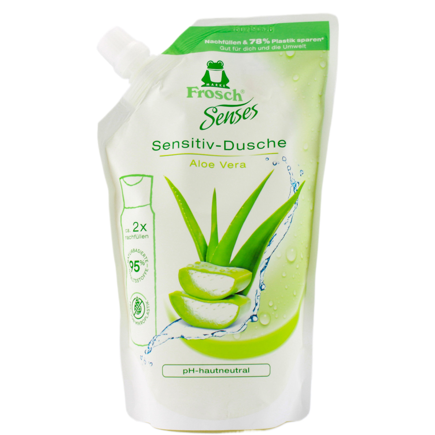 Frosch Senses Aloe Vera Sensitiv-Dusche im Nachfüllbeutel 500ml