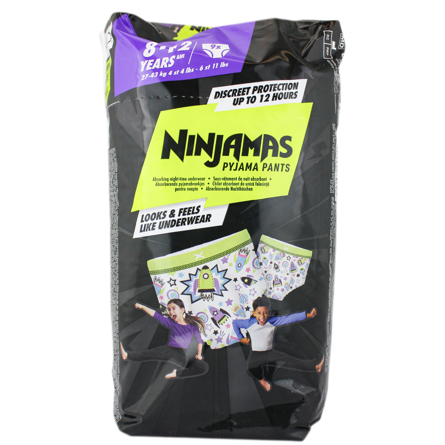 Pampers Ninjamas Pyjama Pants (Weltraum) 27-43kg 9er-Pack
