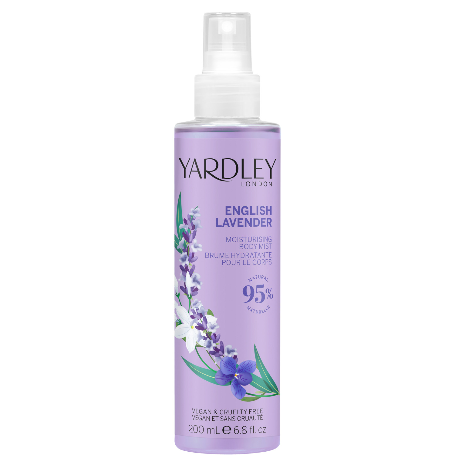 Yardley English Lavender Moisturising Body Mist 200ml