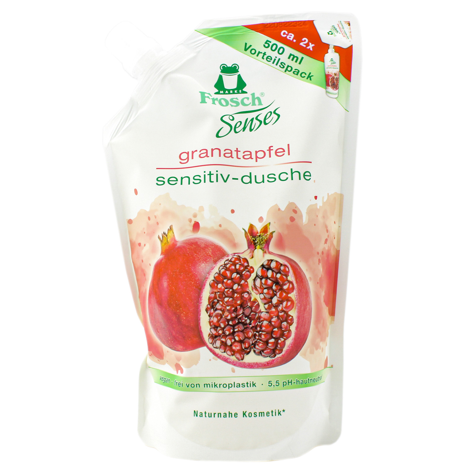 Frosch Senses Granatapfel Sensitiv-Dusche im Nachfüllbeutel 500ml