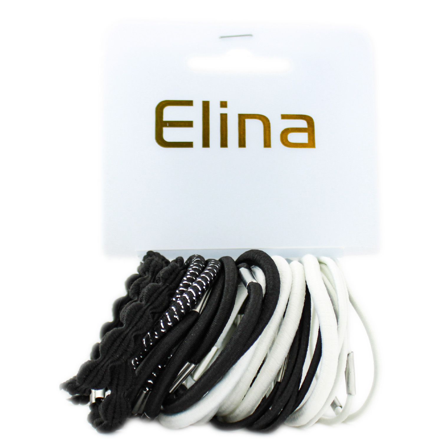 Elina Haargummis "Schwarz/Weiß" 24er-Set