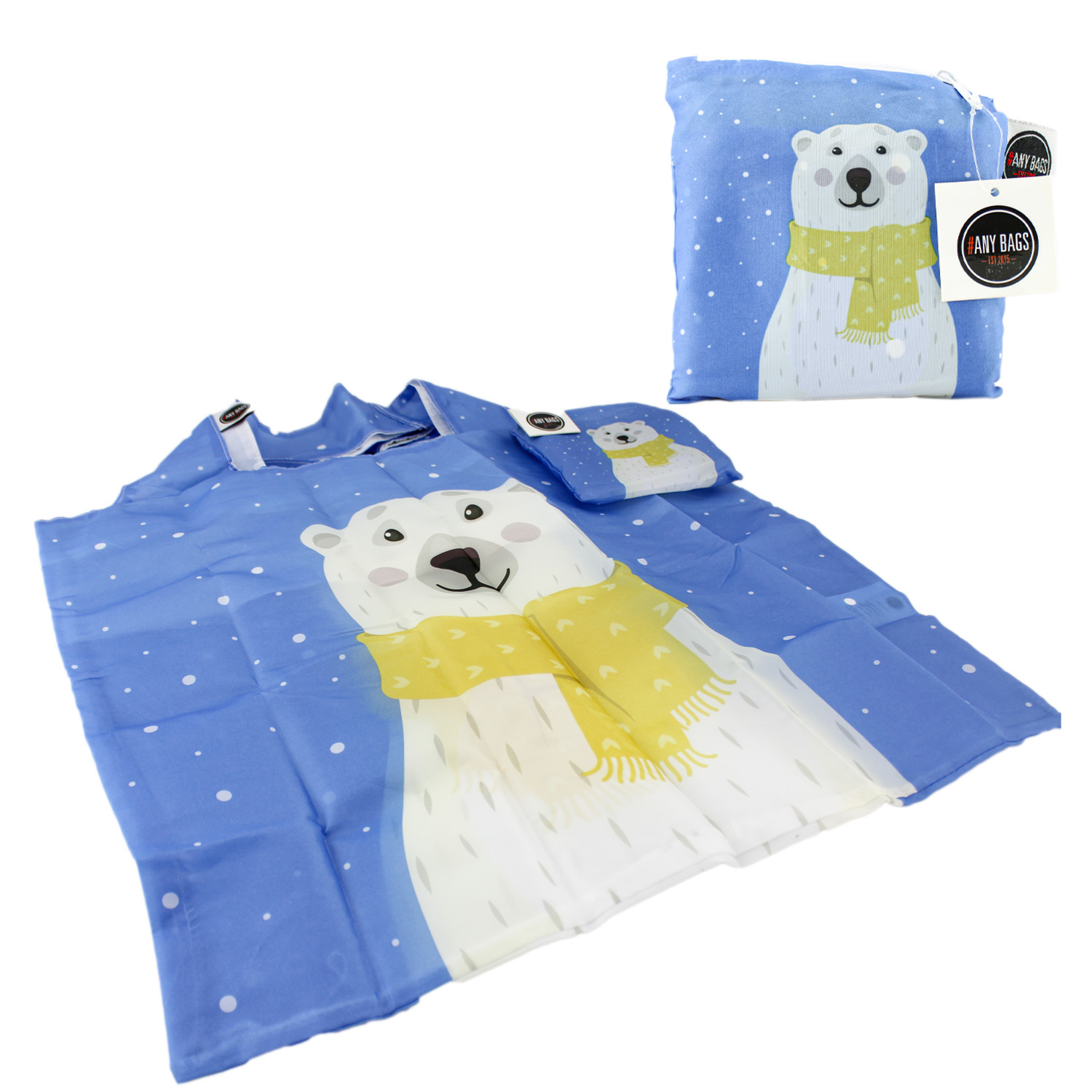 #Any Bags Faltbare Tasche "Eisbär"