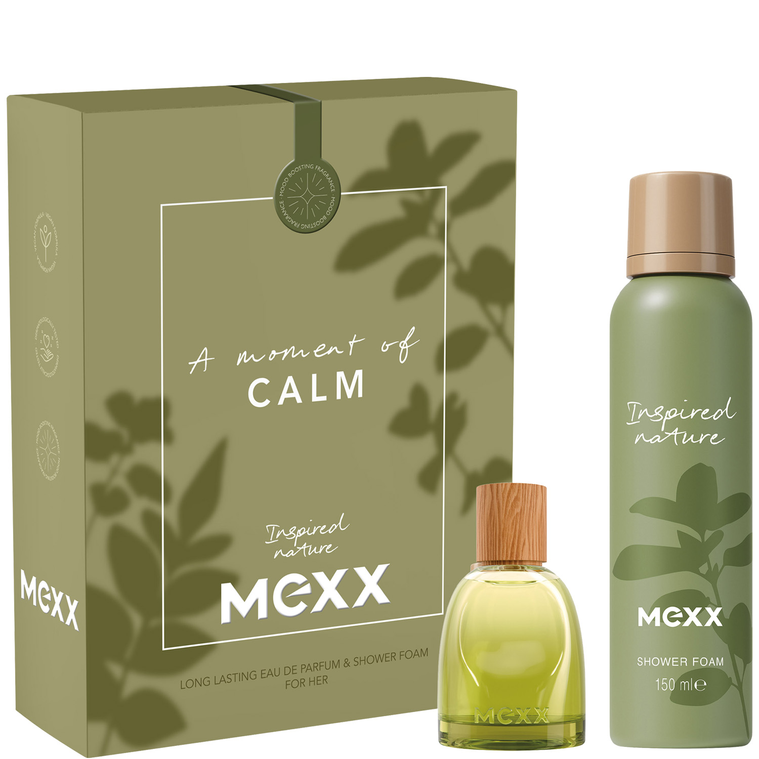 Mexx Inspired Nature for Her Set Eau de Parfum 30ml & Shower Foam 150ml
