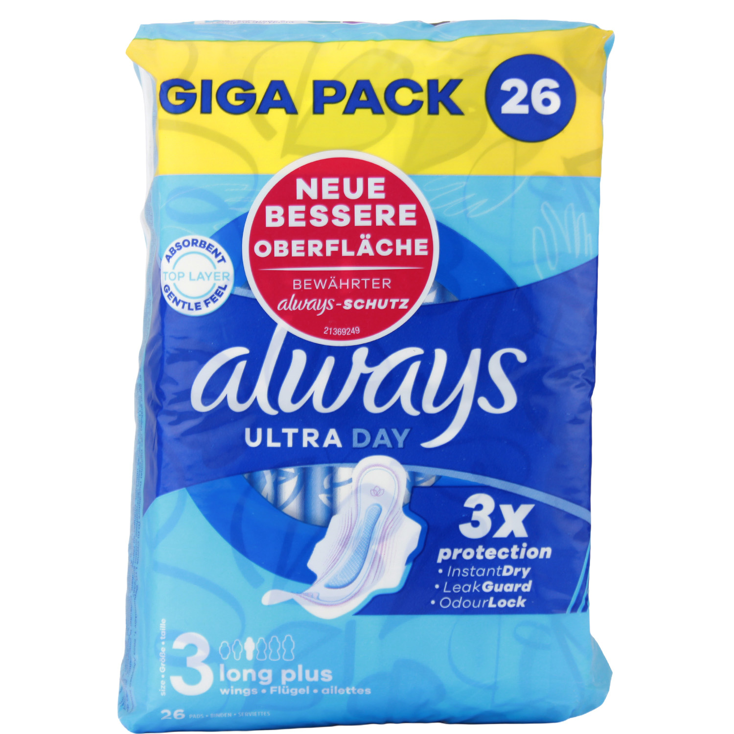 Always Ultra Day Binden Long Plus mit Flügeln 26er-Giga Pack