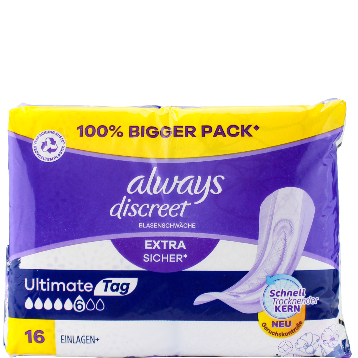 Always Discreet Einlagen bei Blasenschwäche Ultimate Tag 16er-Big Pack