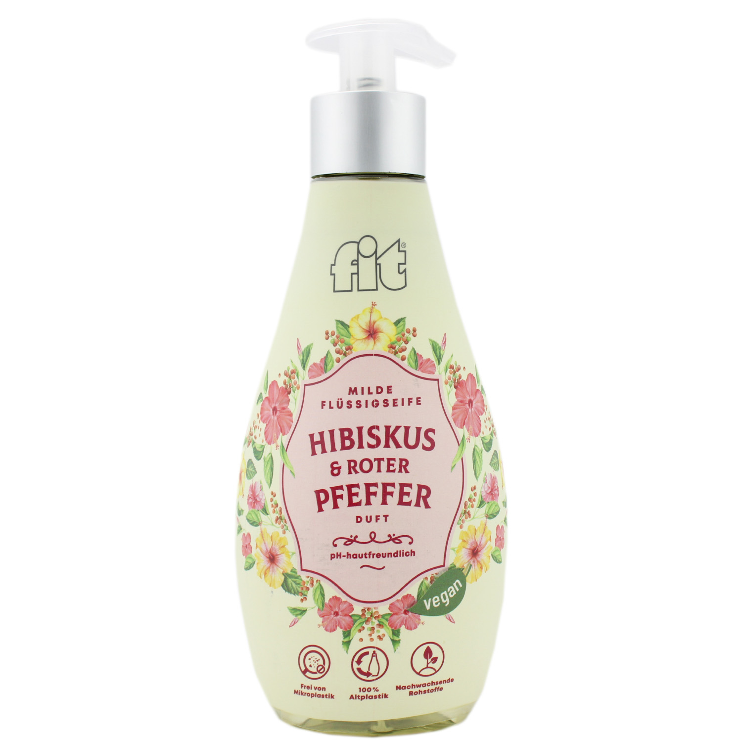 Fit Hibiskus & Roter Pfeffer Milde Flüssigseife 400ml