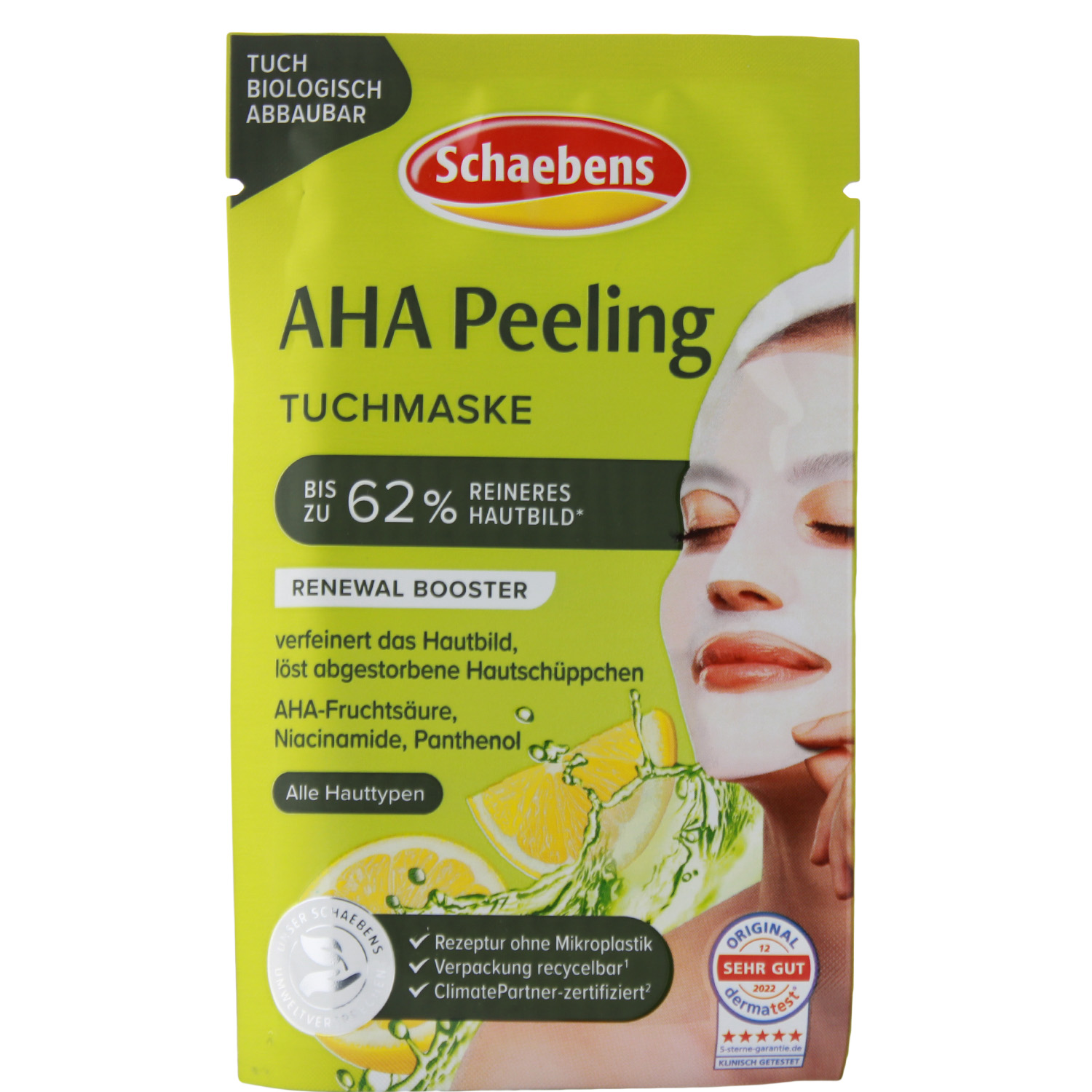 Schaebens AHA Peeling Tuchmaske 1er