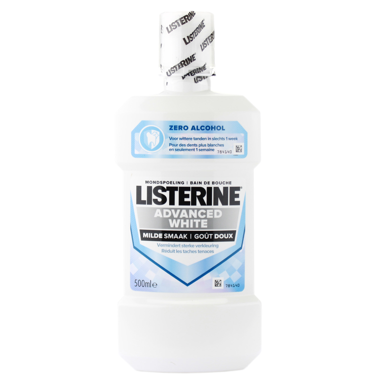 Listerine Advanced White Mundspülung Milder Geschmack (ohne Alkohol) 500ml
