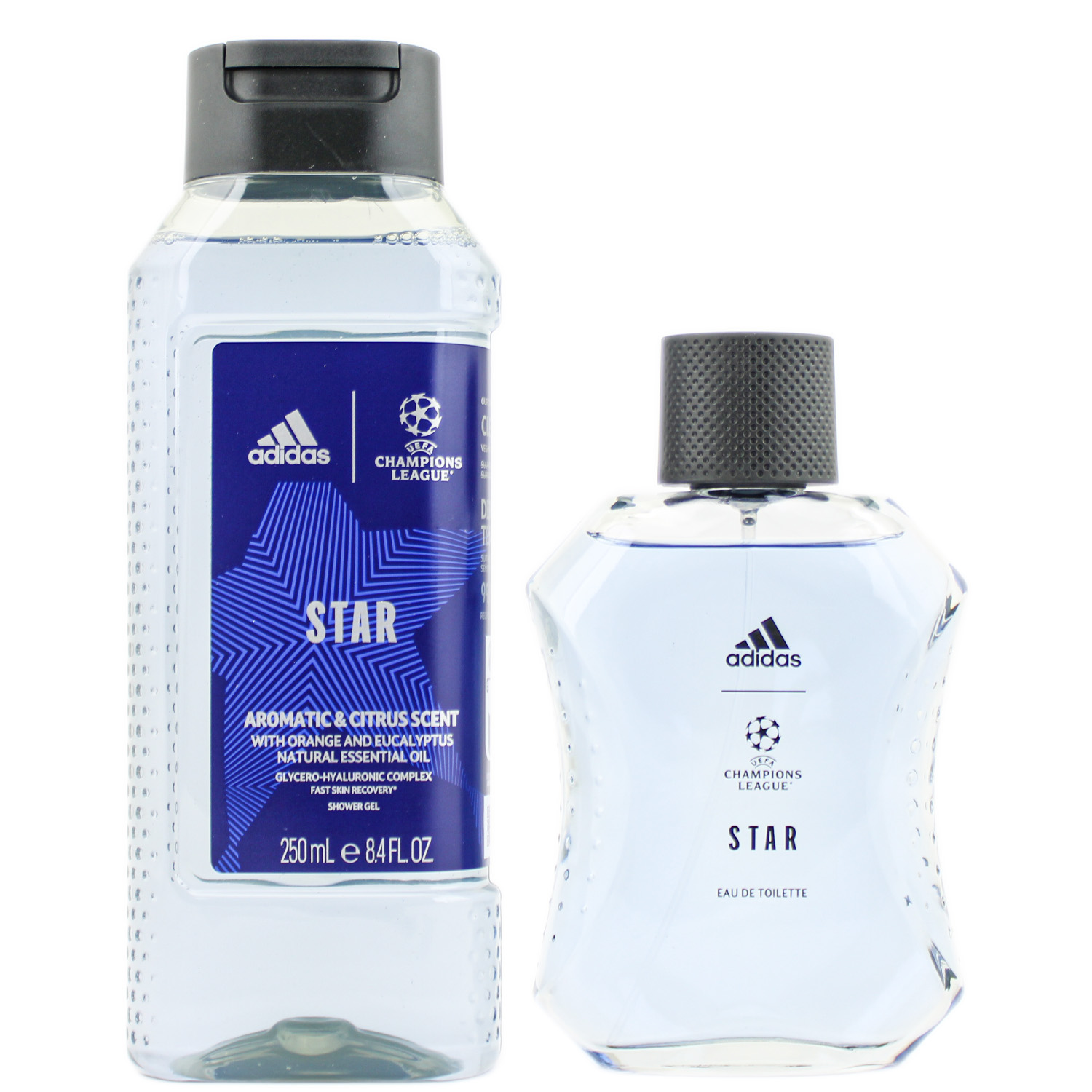 Adidas UEFA Champions League Star Edition Set Eau de Toilette 100ml & Shower Gel 250ml