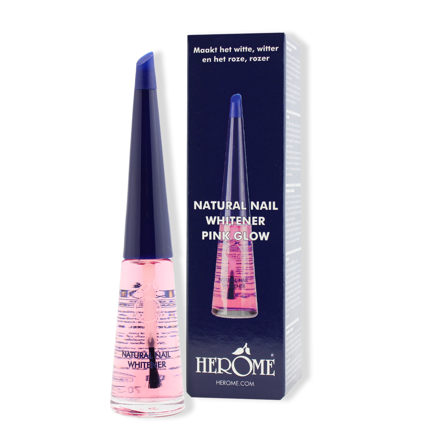 Herôme Natural Nail Whitener Pink Glow (Natürlicher Nagelaufheller) 10ml