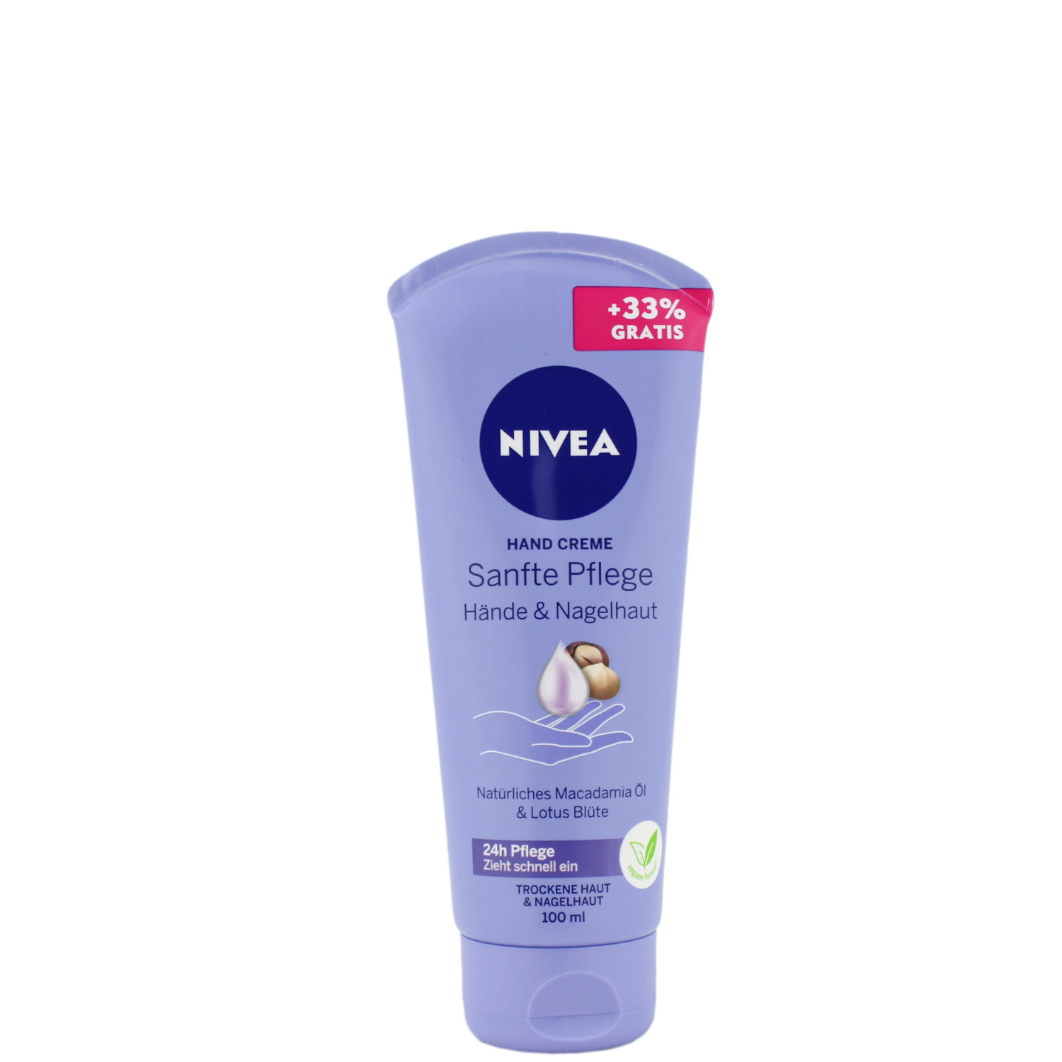 Nivea Sanfte Pflege Handcreme für Hände & Nagelhaut 75ml + 33% Gratis