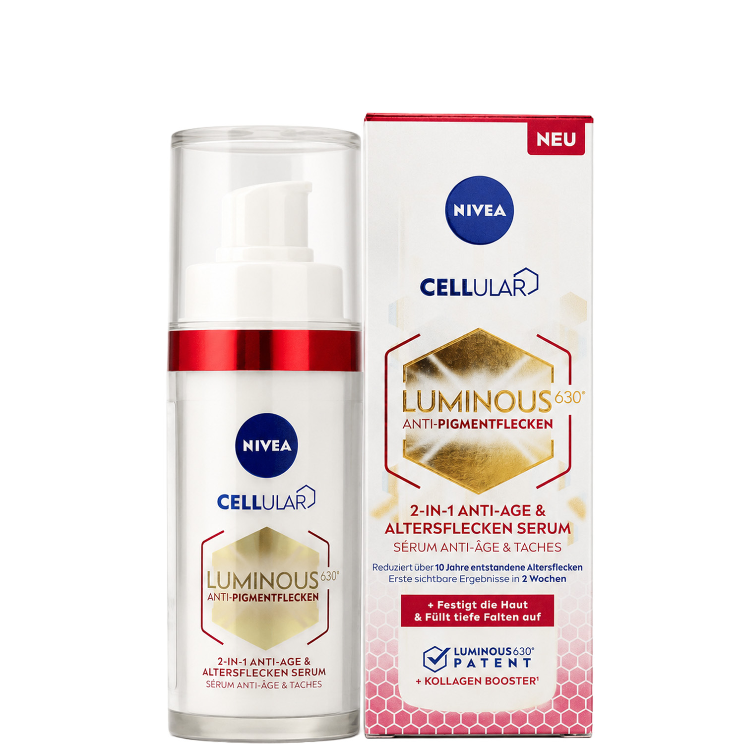Nivea Cellular Luminous 630° Anti-Pigentflecken Anti-Age & Altersflecken Serum 30ml