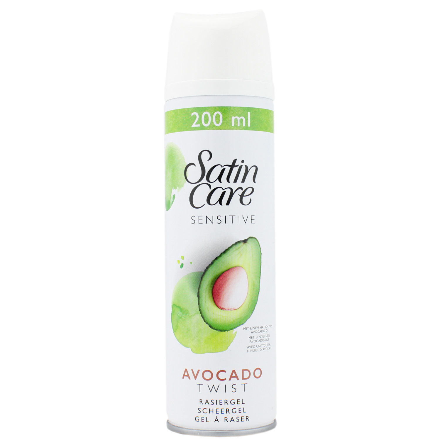 Gillette Satin Care Sensitive Avocado Twist Rasiergel 200ml