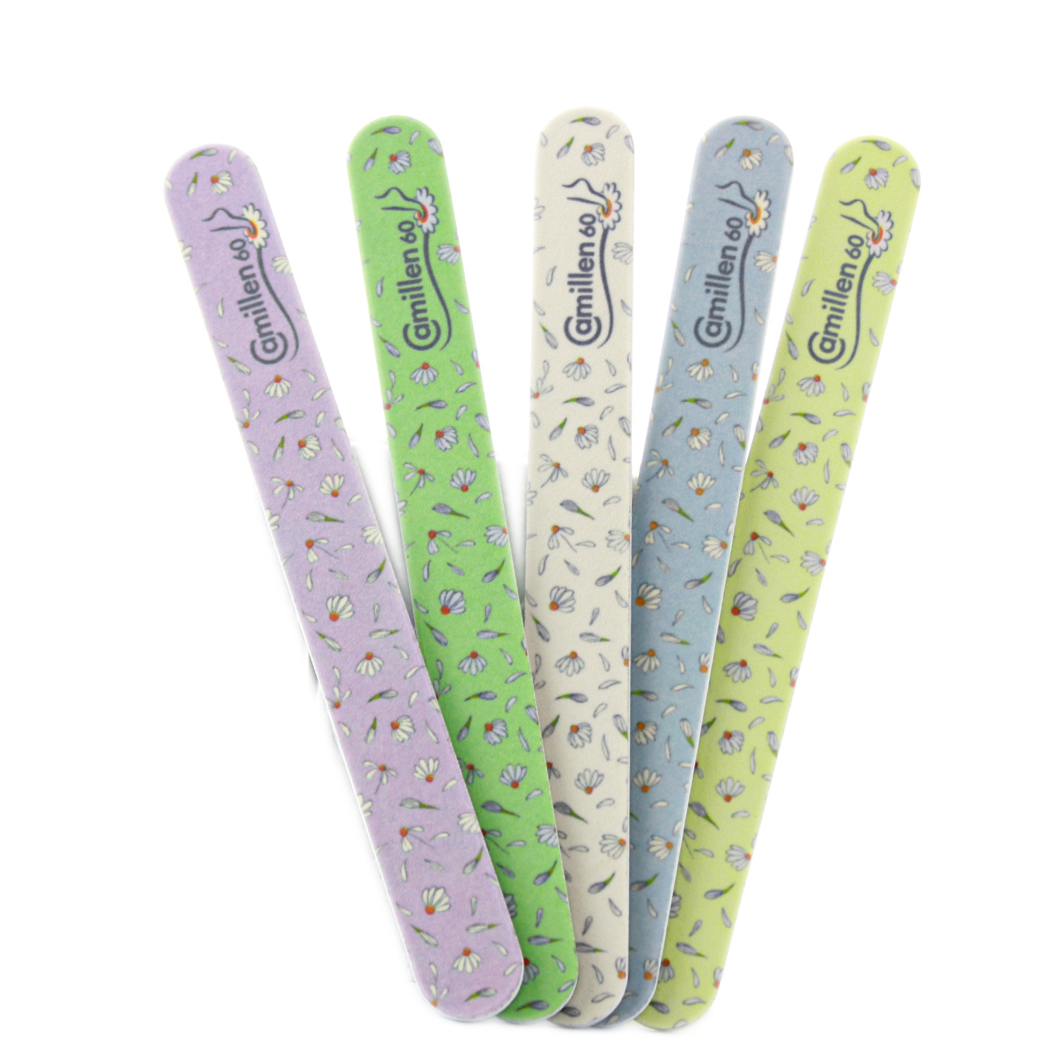 Camillen 60 Nagelfeile "Blümchen" in verschiedenen Farben 1er