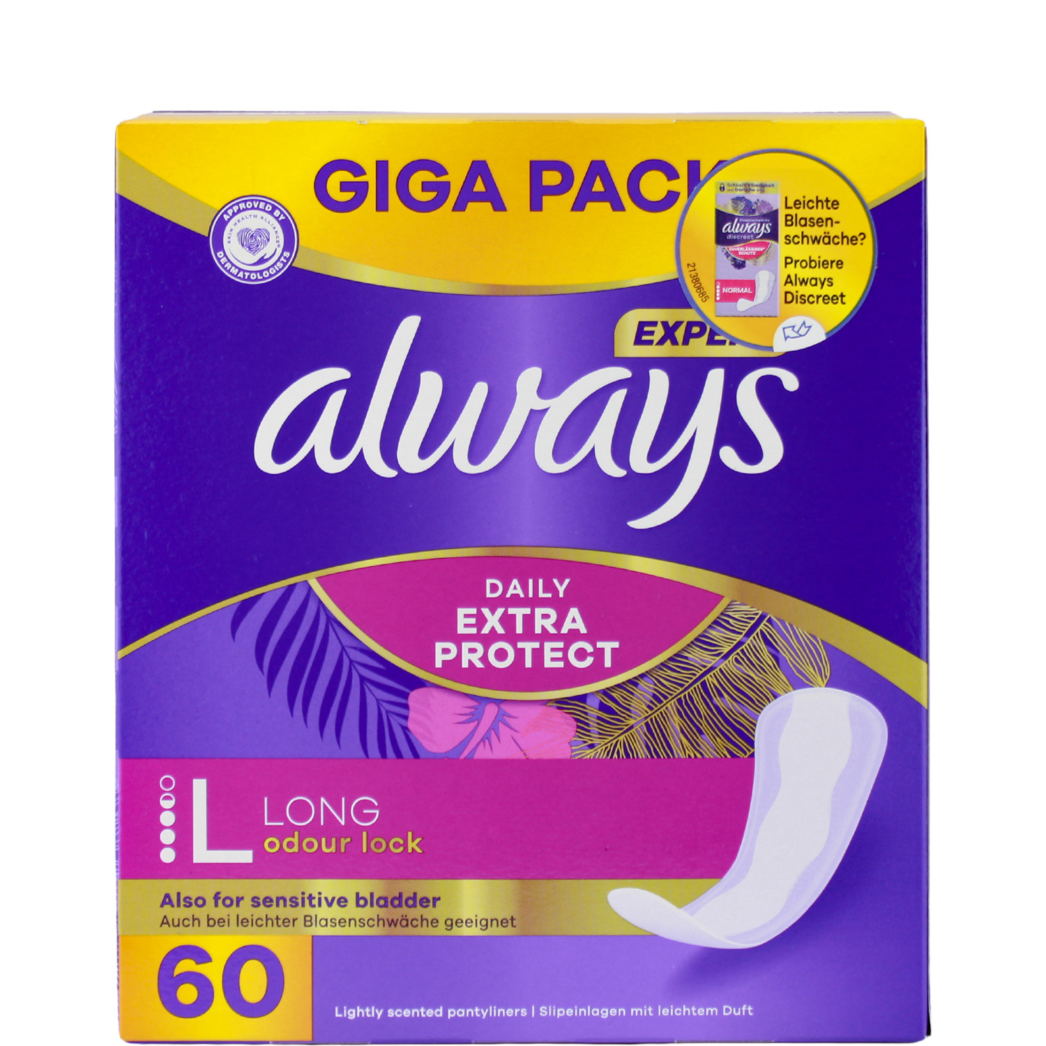 Always Daily Extra Protect Slipeinlagen Long 60er-Giga Pack