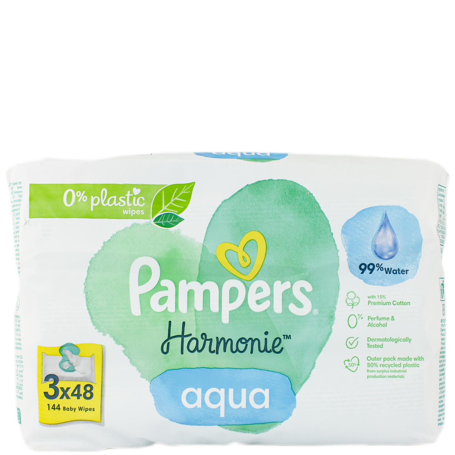Pampers Harmonie Aqua Feuchttücher 3er-Pack