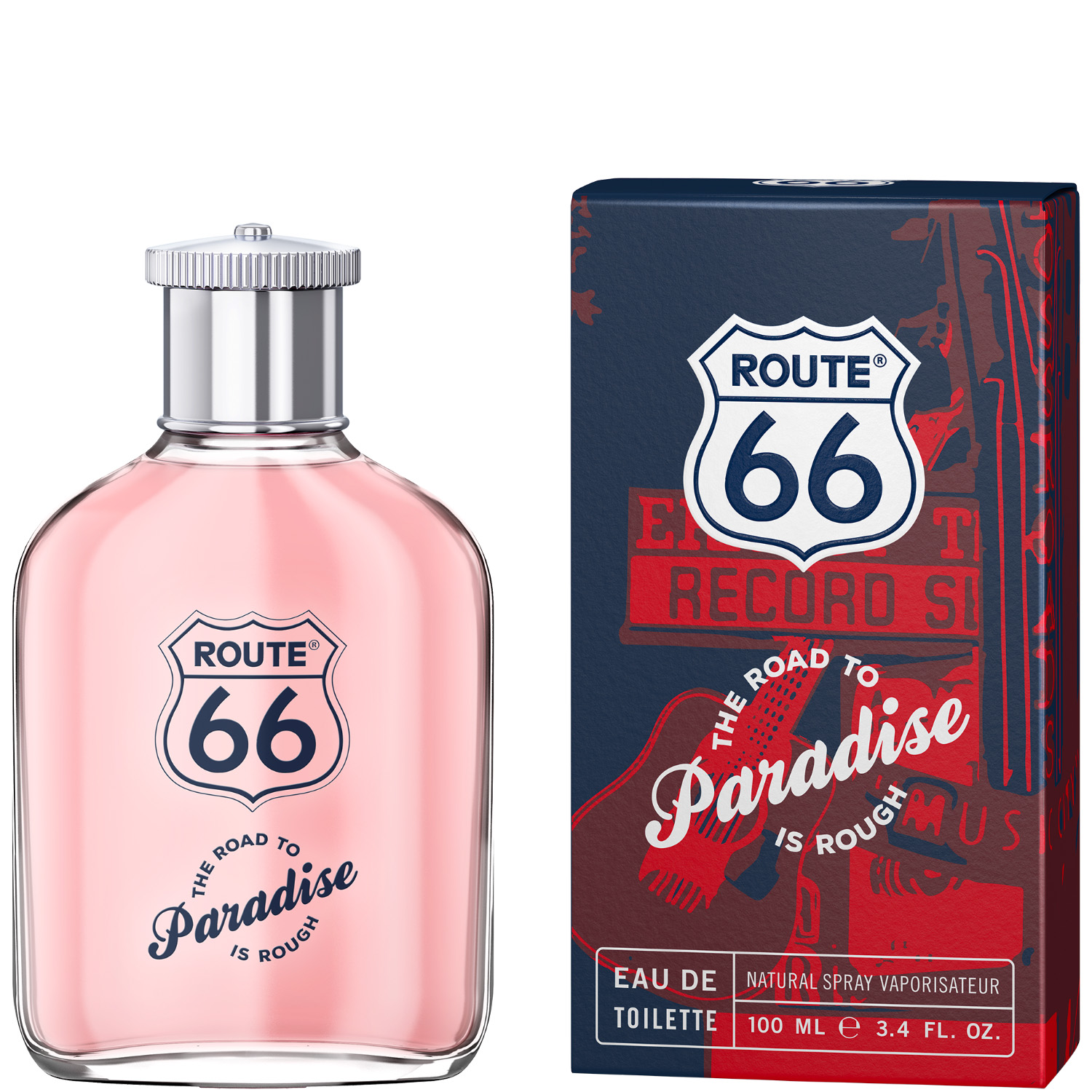 Route 66 The Road to Paradise is Rough Eau de Toilette 100ml