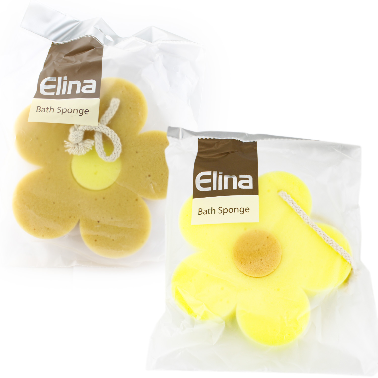 Elina med Badeschwamm in Blumenform
