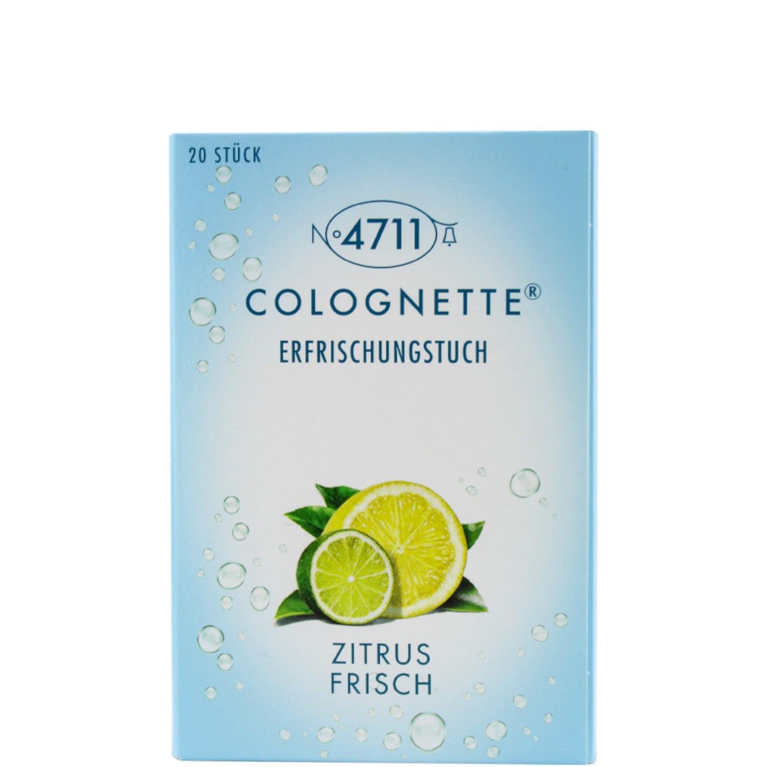 4711 Echt Kölnisch Wasser Colognette Erfrischungstücher Zitrus Frisch 20er
