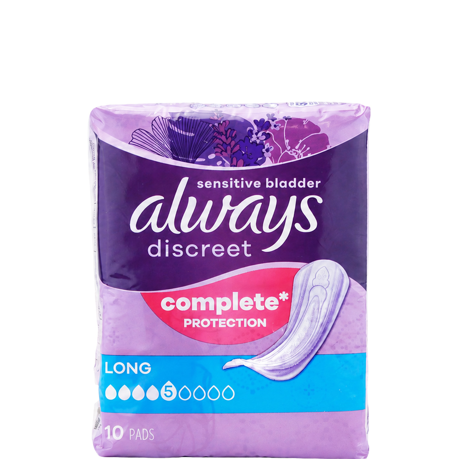 Always Discreet Einlagen bei Blasenschwäche Long 10er-Pack