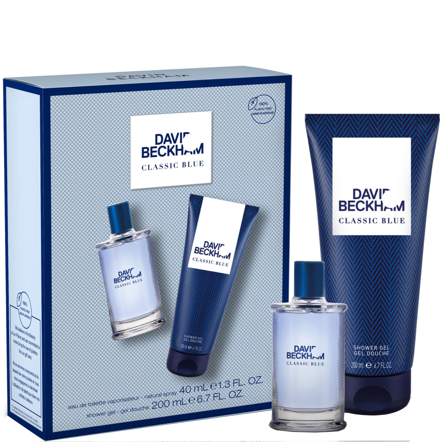 David Beckham Classic Blue Set Eau de Toilette 40ml & Shower Gel 200ml