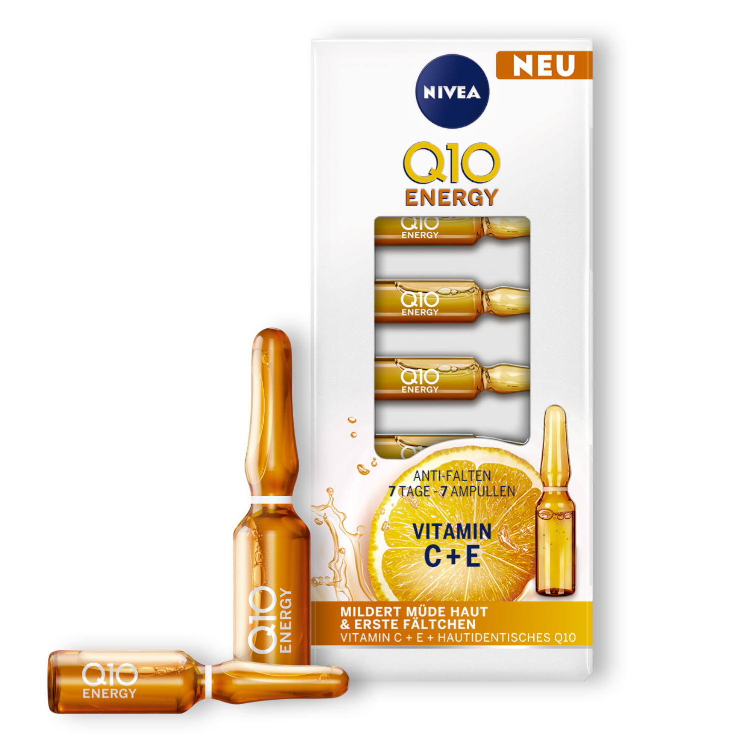 Nivea Q10 Energy Anti-Falten 7 Tage - 7 Ampullen 7x1ml