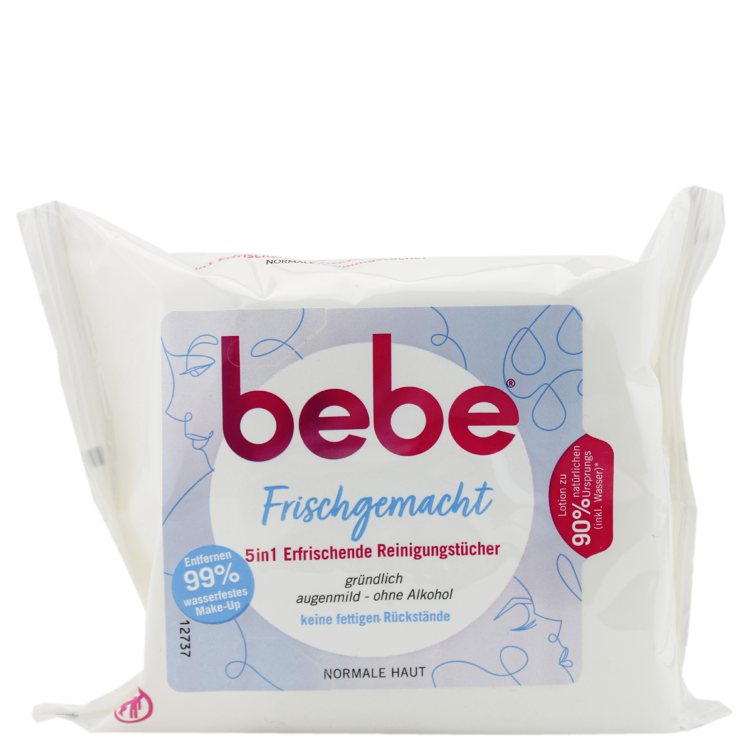 Bebe Frischgemacht 5in1 Erfrischende Reinigungstücher 25er-Pack