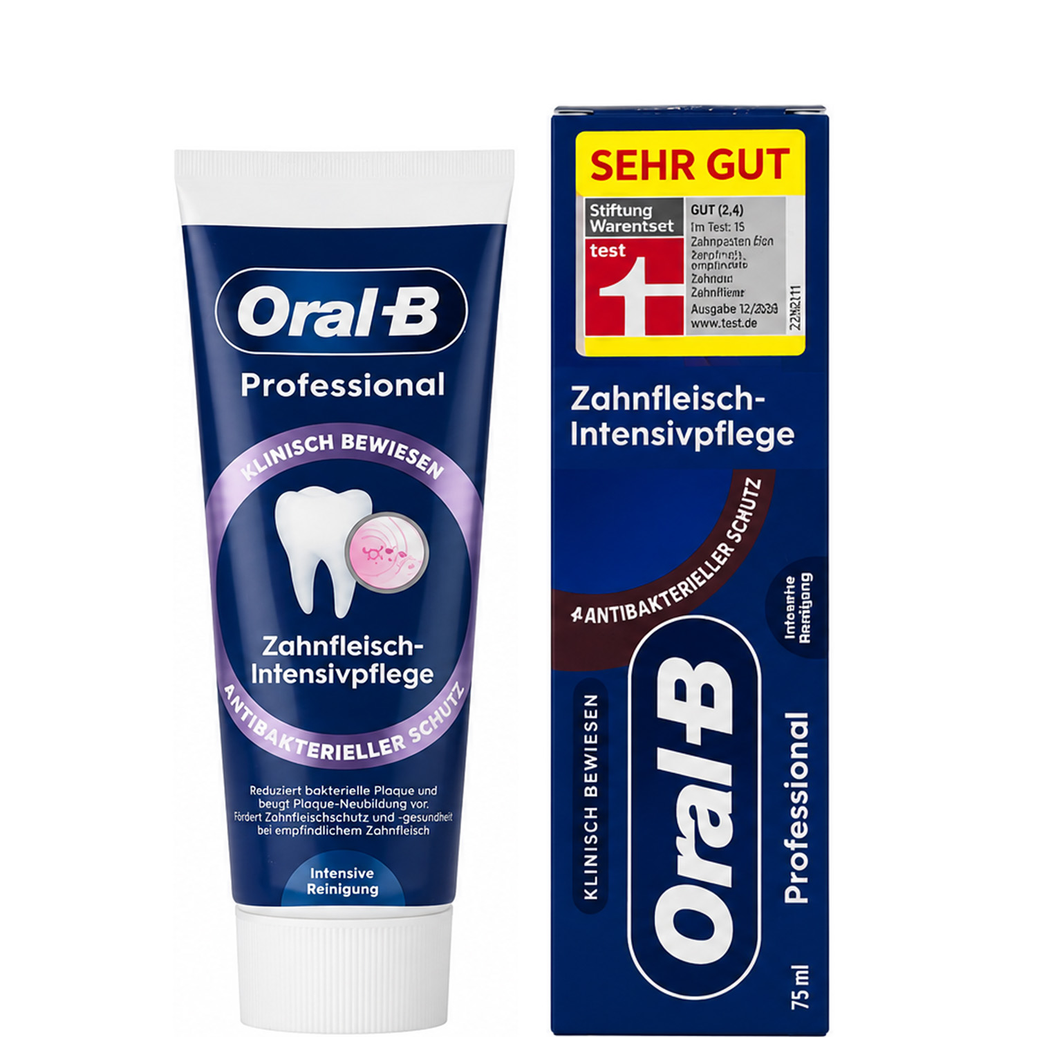 Oral-B Professional Plaque Zahnfleisch-Intensivpflege Antibakterielle Zahncreme 75 ml